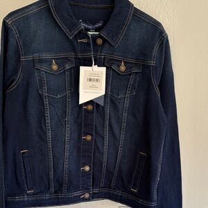 Adrienne Vittadini Dark Blue Jean Jacket